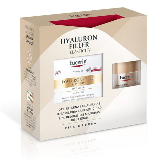 Eucerin Hyaluron Filler Elasticity Day Cream 50Ml + Mini Night Cream Pack