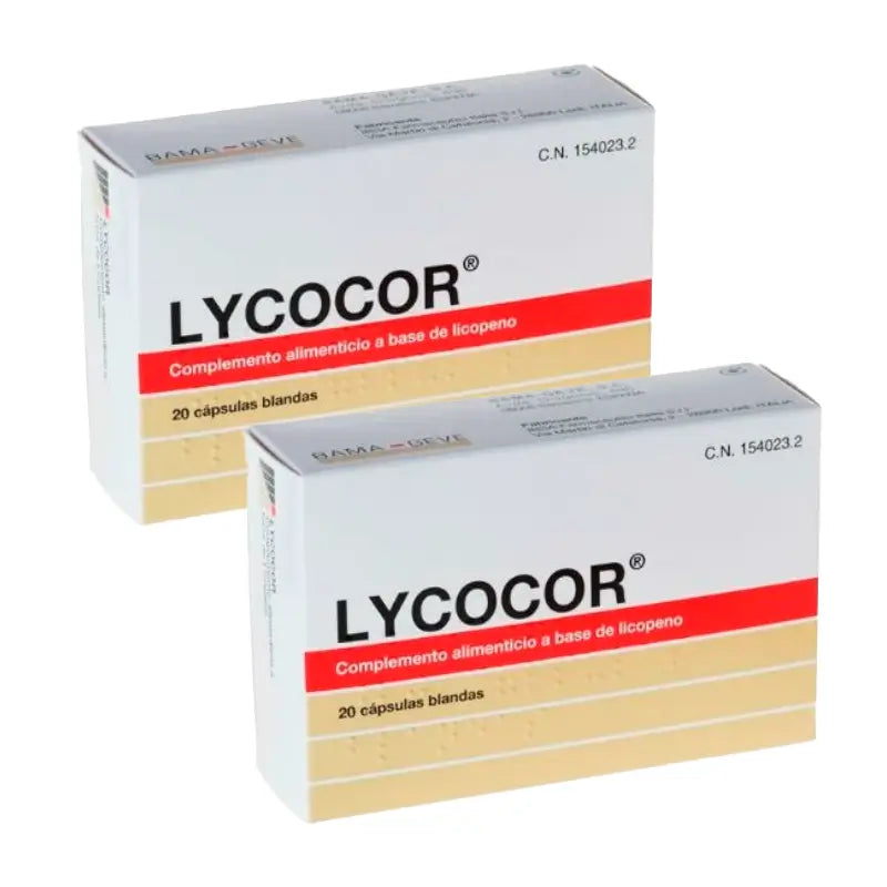 Lycocor Food Supplement Pack , 2 x 20 soft capsules