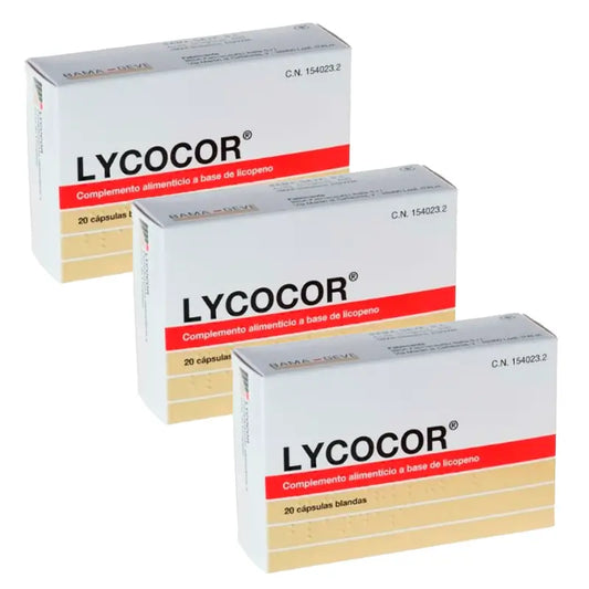 Lycocor Food Supplement Pack , 3 x 20 soft capsules