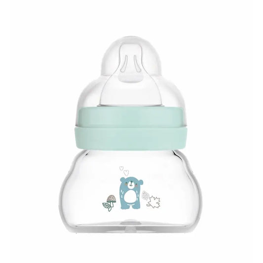 Mam Baby Crystal Baby Bottle Feel Good Matt Blue, 90Ml