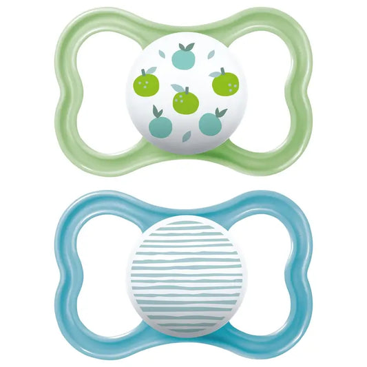 Mam Baby Pacifier Air Silicone Blue +16M, 2 Units