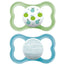 Mam Baby Pacifier Air Silicone Blue +16M, 2 Units