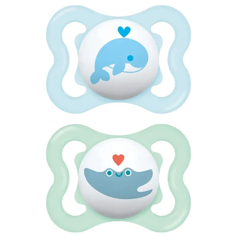 Mam Baby Pacifier Air Silicone Blue 2-6M, 2 Units