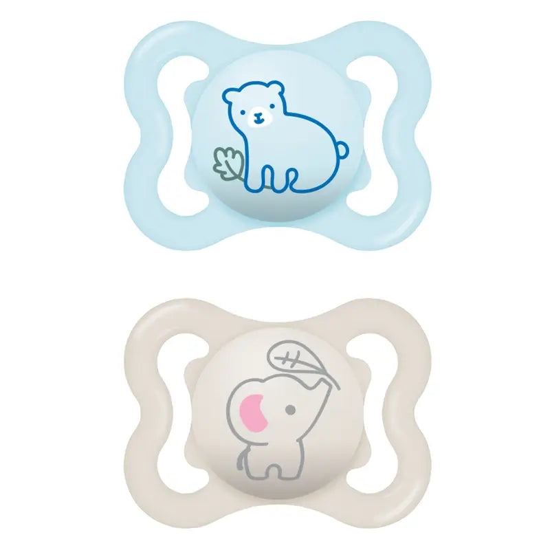 Mam Baby Pacifier Air Silicone Blue 2-6M, 2 Units