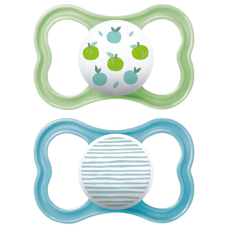 Mam Baby Pacifier Air Silicone Blue +6M, 2 Units