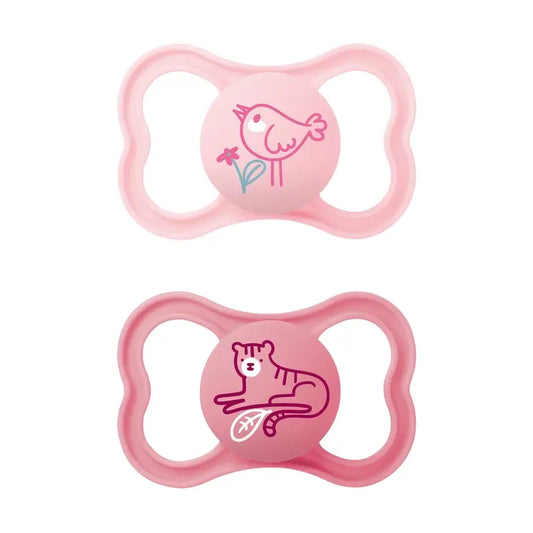 Mam Baby Pacifier Air Silicone Pink +16M, 2 Units