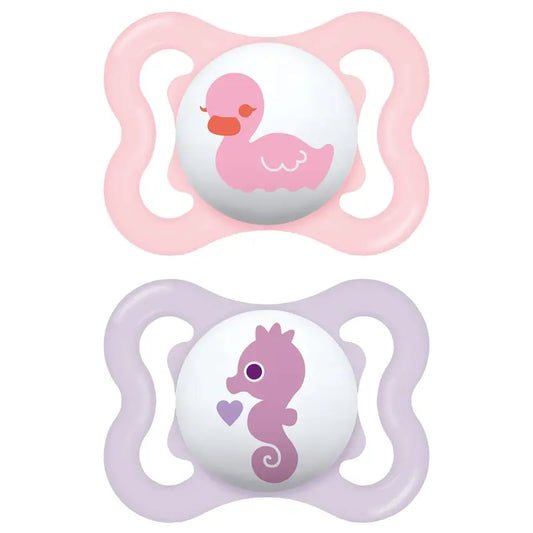 Mam Baby Pacifier Air Silicone Pink 2-6M, 2 Units