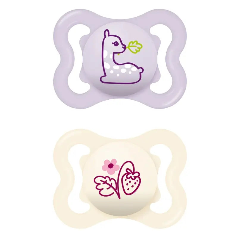 Mam Baby Pacifier Air Silicone Pink 2-6M, 2 Units