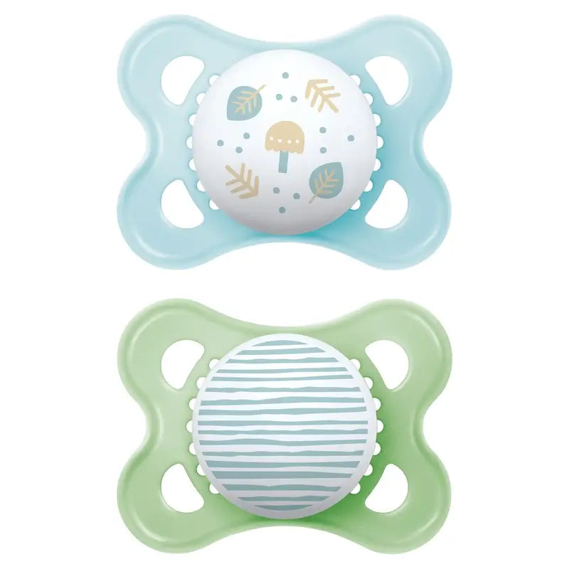 Mam Baby Pacifier Original Latex Blue 2-6M, 2 Units