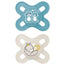 Mam Baby Pacifier Original Start Latex Blue 0-2M, 2 Units