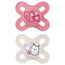 Mam Baby Pacifier Original Start Latex Pink 0-2M, 2 Units