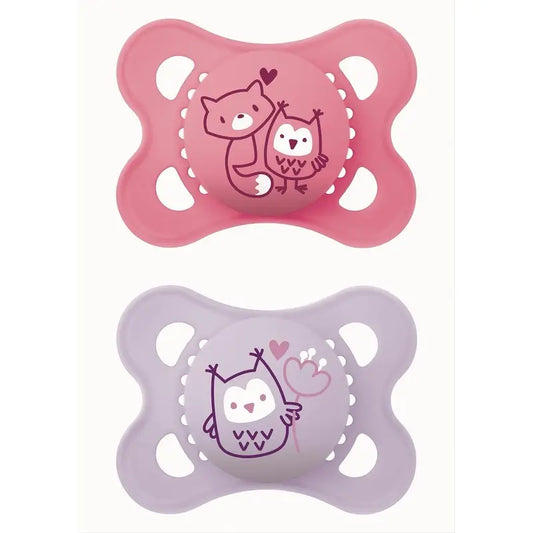 Mam Baby Pacifier Original Start Latex Pink 2-6M, 2 Units