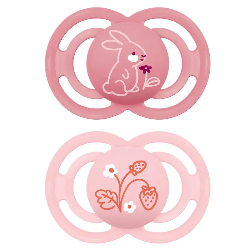 Mam Baby Pacifier Perfect Silicone Pink +16M, 2 Units