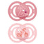 Mam Baby Pacifier Perfect Silicone Pink +16M, 2 Units