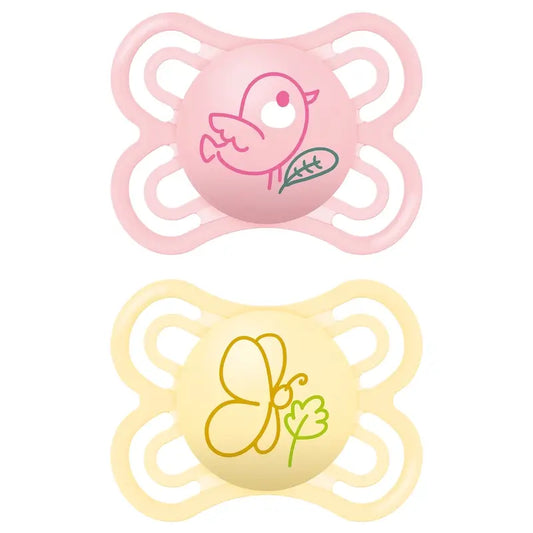 Mam Baby Pacifier Perfect Silicone Pink 2-6M, 2 Units