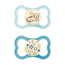 Mam Baby Pacifier Supreme Night Silicone Blue +6M, 2 Units