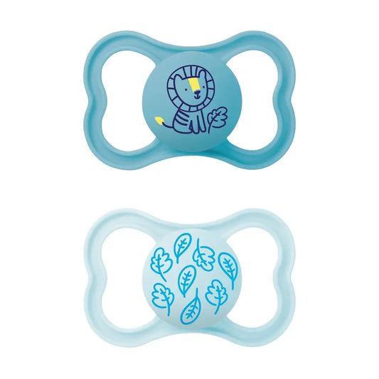 Mam Baby Supreme Silicone Pacifier Blue +16M, 2 Units