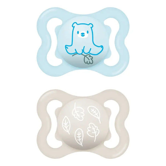 Mam Baby Supreme Silicone Pacifier Blue 2-6M, 2 Units