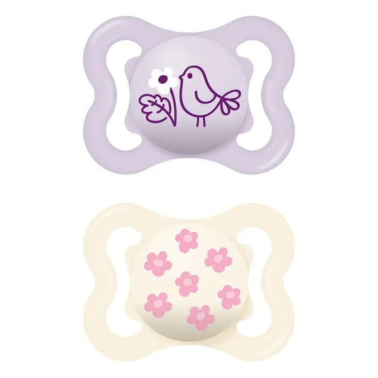 Mam Baby Supreme Silicone Pacifier Pink 2-6M, 2 Units