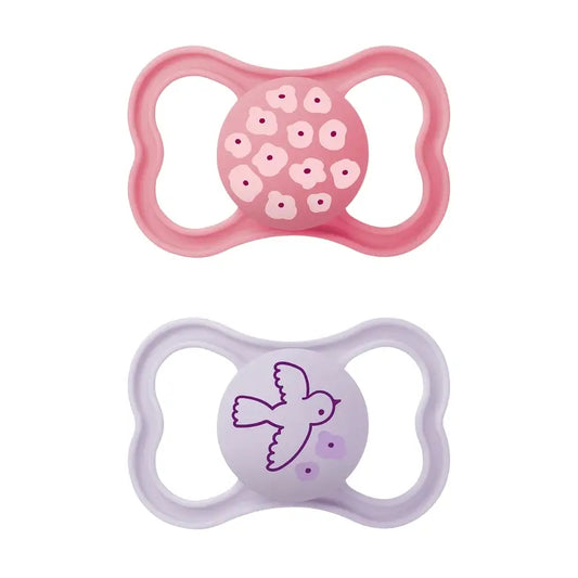 Mam Baby Supreme Silicone Pacifier Pink +6M, 2 Units