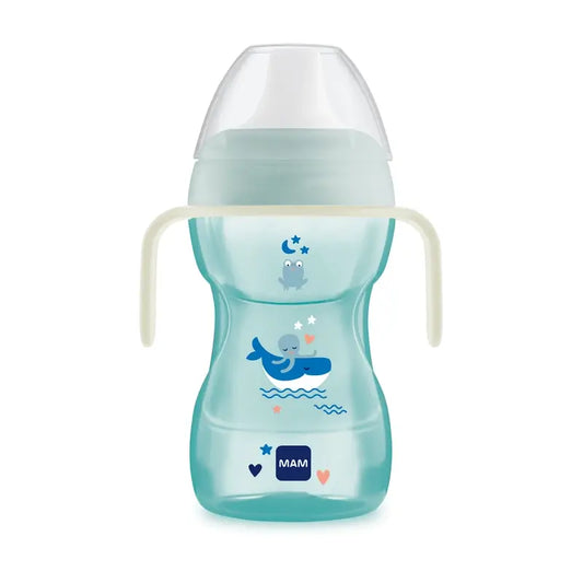 Mam Baby Fun To Drink Cup Day&Night Cup Blue, 270Ml