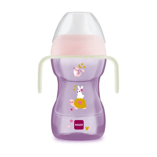 Mam Baby Fun To Drink Cup Day&Night Cup Pink, 270Ml