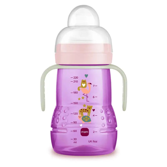 Mam Baby Trainer Tumbler Pink, 220Ml