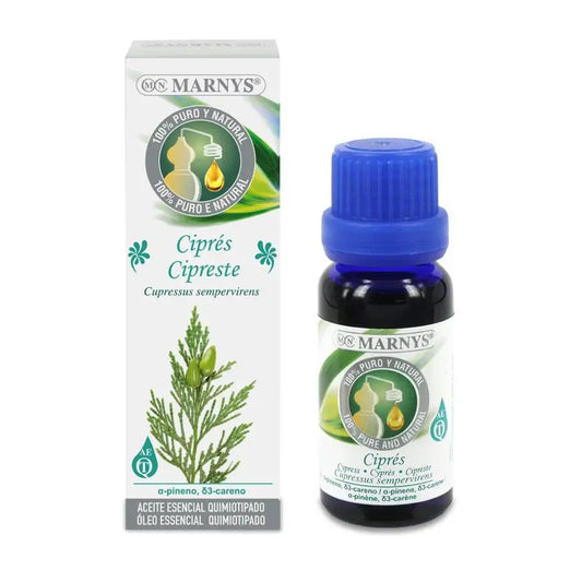 Marnys Aceite Esencial Alimentario De Cipres Estuche , 15 ml