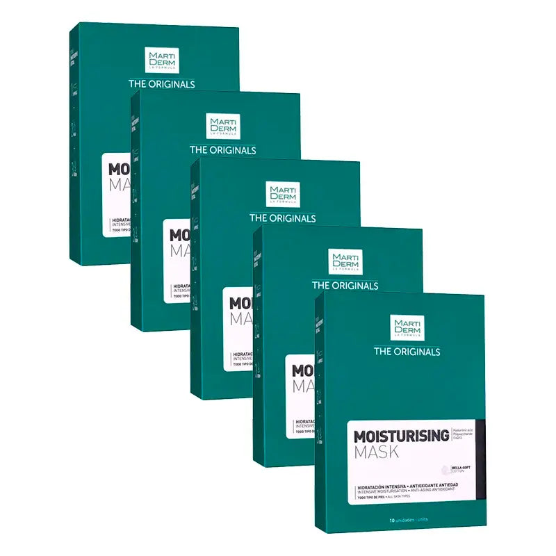 Martiderm Moisturising Mask Intensive Moisturising Mask, 5 X 10 Units