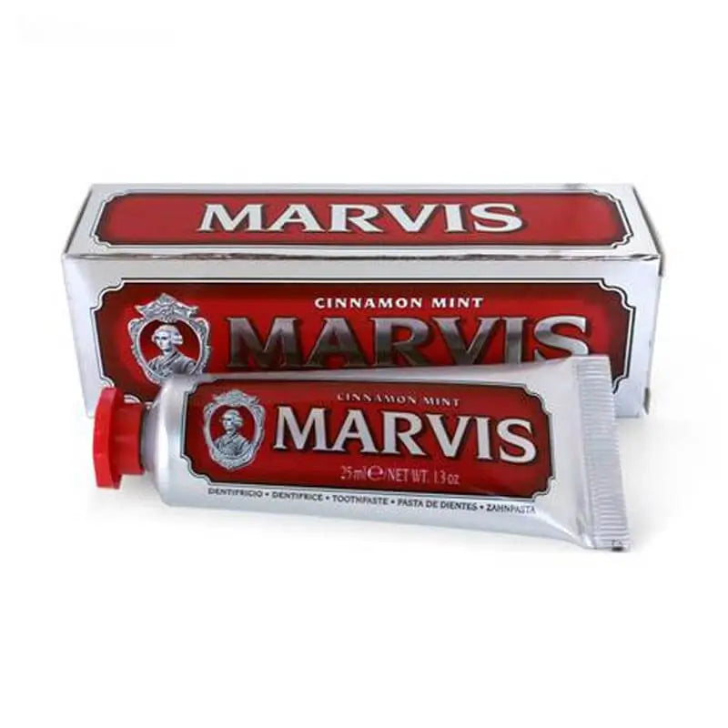 Marvis Pasta de Dientes Cinnamon Mint 25 ml, Tamaño Viaje