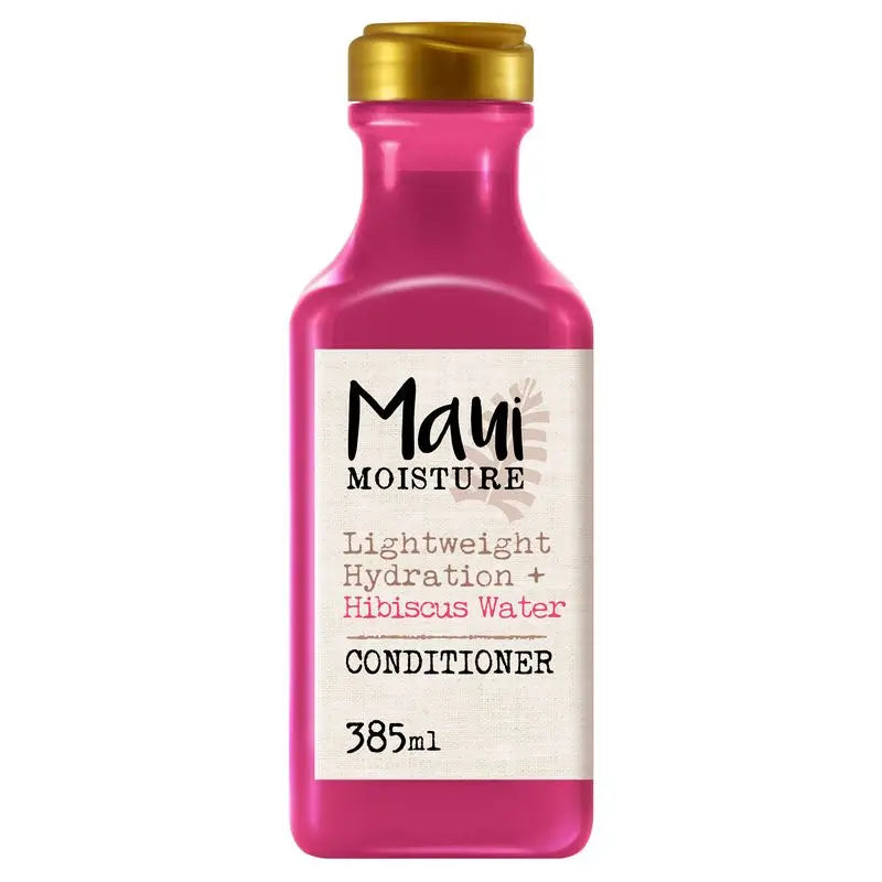 Maui Moisture, Acondicionador Hidratación Ligera Con Agua De Hibisco, Hidrata Y Suaviza, 385 Ml