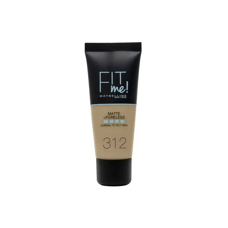 Maybelline New York Fit Me Matte & Refine Foundation Foundation Shade 312 Golden Calca Your Tone & Texture Medium Dark Skin - 30Ml