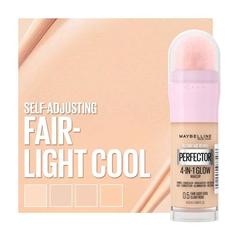 Maybelline New York Instant Perfector Glow 4-In-1, The Glow You Wear Any Way You Want, Shade 0.5 Fair Light Cool