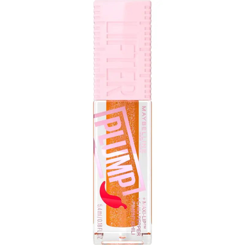 Maybelline New York Lifter Plump with Chili Pepper and Hyaluronic Acid, Shade 008 Hot Honey