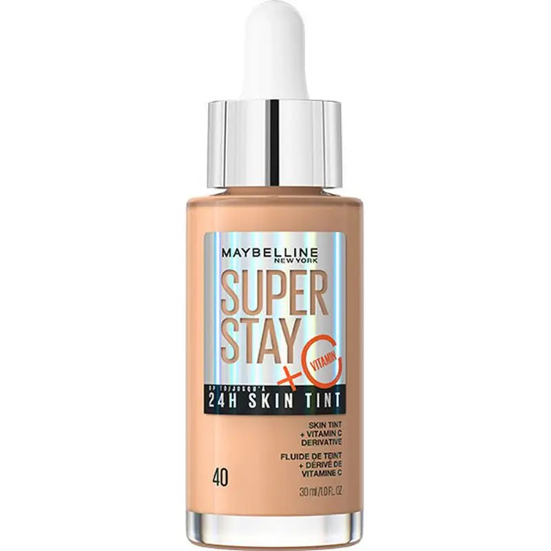 Maybelline New York Super Stay Skin Tint + Vitamin C 24H. Shade 40