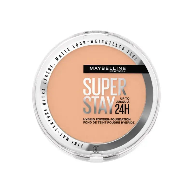 Maybelline New York Superstay Hybrid 24H Powder Foundation, Super Coverage, Super Lightweight, Up to 24H, Shade 03