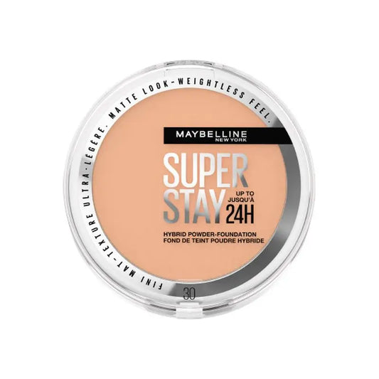 Maybelline New York Superstay Hybrid 24H Powder Foundation, Super Coverage, Super Lightweight, Up to 24H, Shade 03