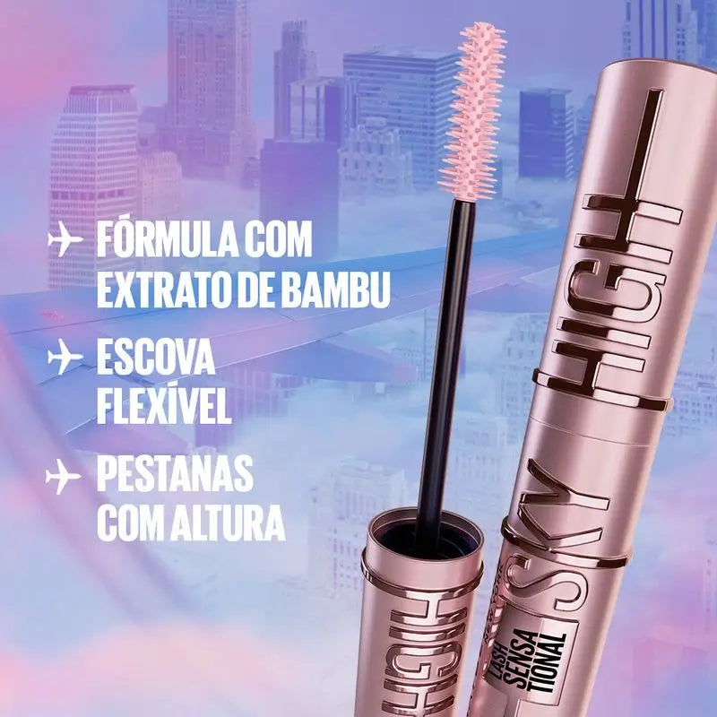 Maybelline New York Lash Sensational Sky High Mascara: Length and volume, shade Burgundy Haze