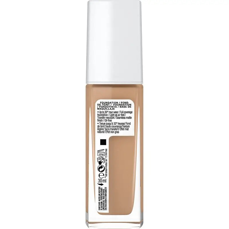 Maybelline New York Superstay Activewear 30H Long-wearing, high coverage foundation. Shade 10 Ivory.