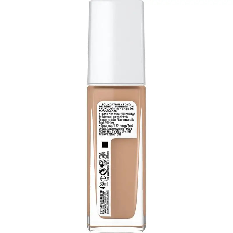 Maybelline New York Superstay Activewear 30H Makeup Base Long Lasting and High Coverage. Shade 21 Nude Beige.