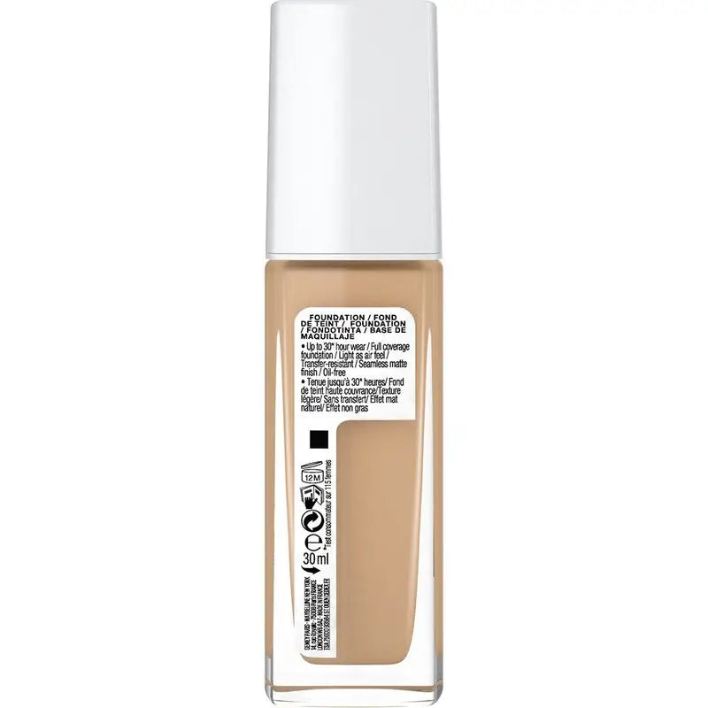 Maybelline New York Superstay Activewear 30H Long-wearing, high coverage foundation. Shade 31 Warm Nude.