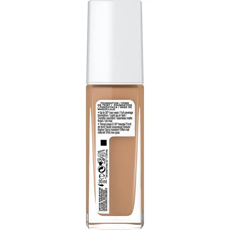 Maybelline New York Superstay Activewear 30H Long-wearing, high coverage foundation. Shade 36 Warm Sun.