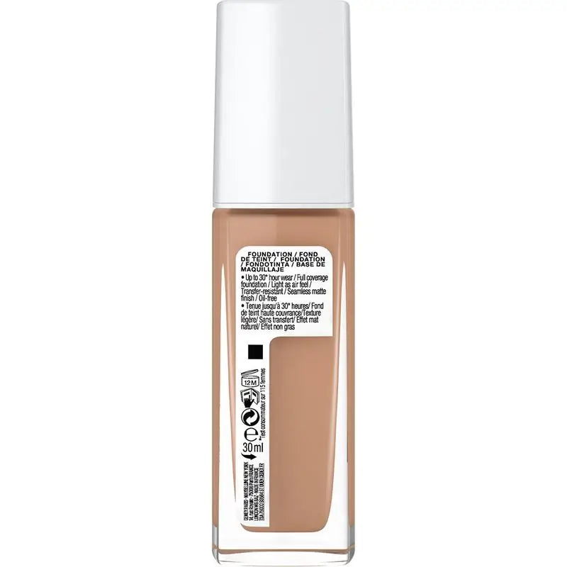 Maybelline New York Superstay Activewear 30H Long-wearing, high coverage foundation. Shade 40 Fawn.