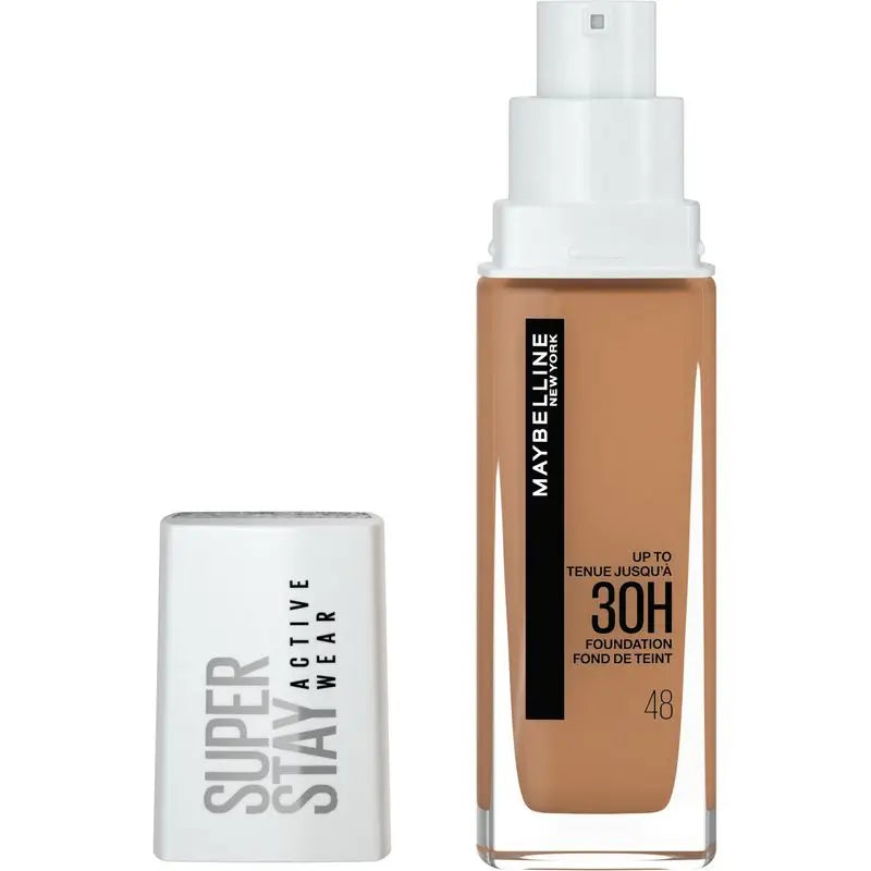 Maybelline New York Superstay Activewear 30H Foundation Long Lasting and High Coverage. Shade 48 Sun Beige.