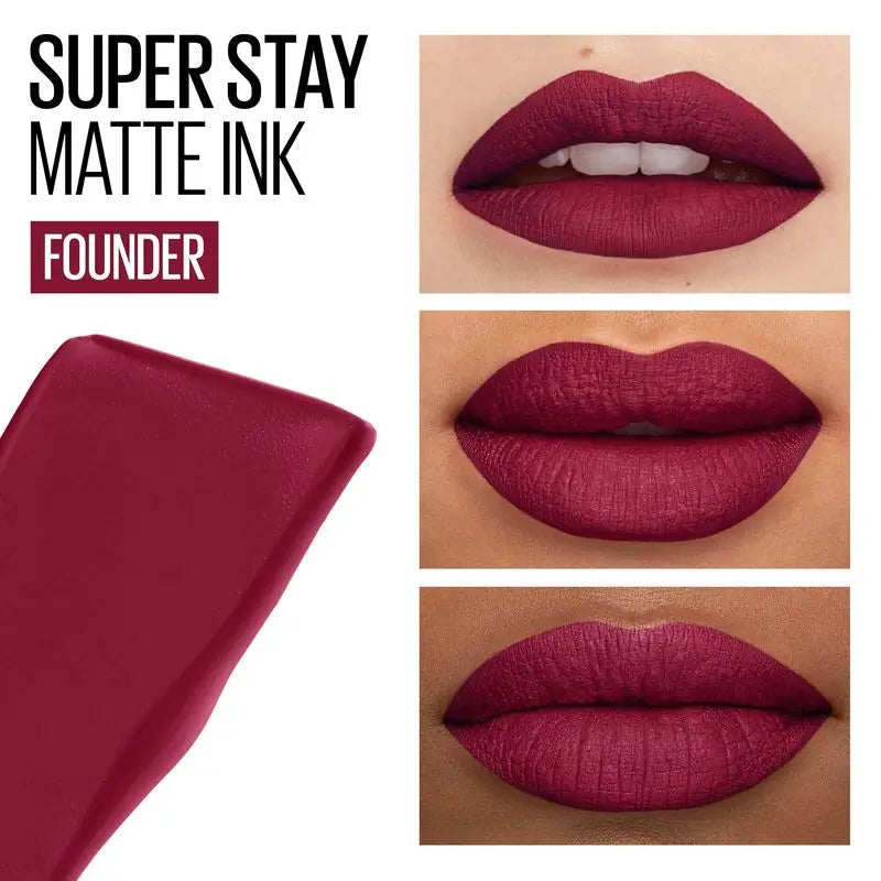 Maybelline New York Superstay Matte Ink Long Wear Matte Lipstick Shade 115 Founder Wine Colour