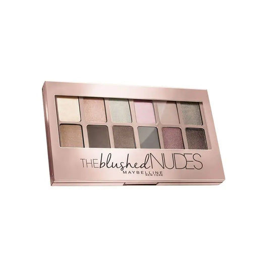 Maybelline New York The Blushed Nudes Eyeshadow Palette 12 shades of nude and pink, 9,6 g