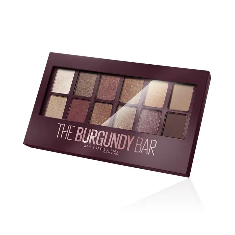 Maybelline New York The Burgundy Bar Eyeshadow Palette 12 Shades of Nude and Maroon- 9,6 G