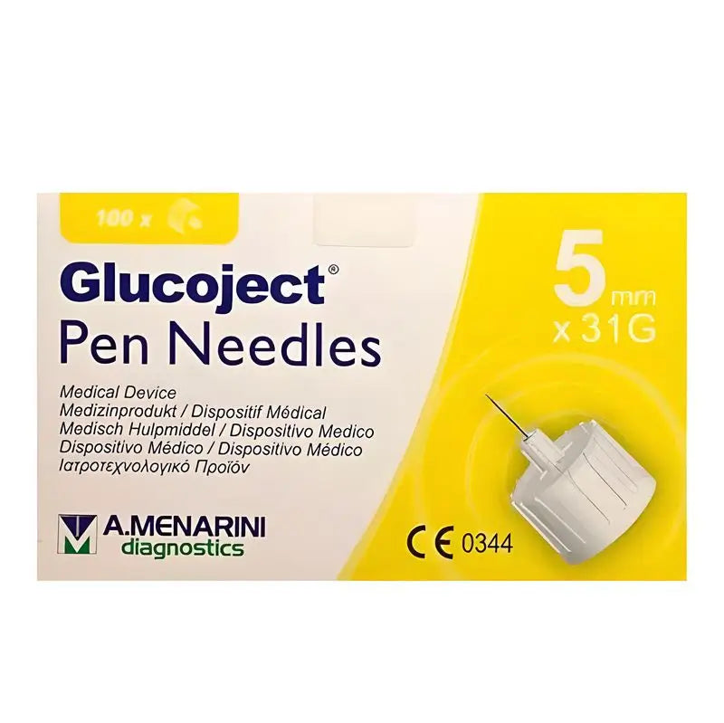 Menarini Glucojet Aguja Insulina 31Gx5Mm 100 Unidades