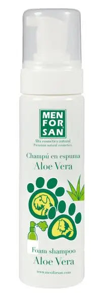 Menforsan Champu Espuma con Aloe Vera 200 ml, para perros y gatos