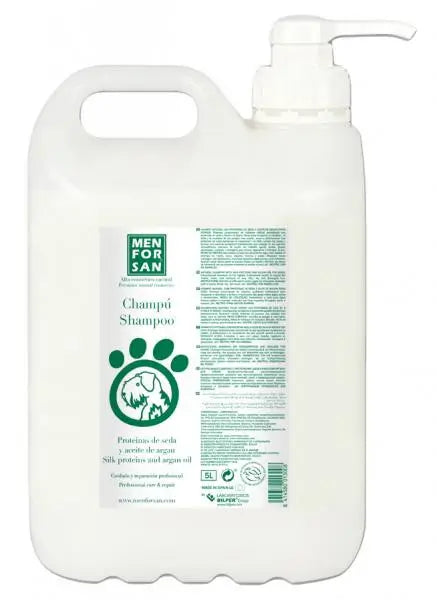 Menforsan Champu Proteinas de Seda y Aceite Argan 5L